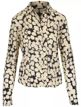 Рубашка с абстрактным принтом Majestic Filatures, черный