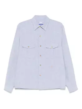 Рубашка с эффектом меланжа Jacob Cohn, синий