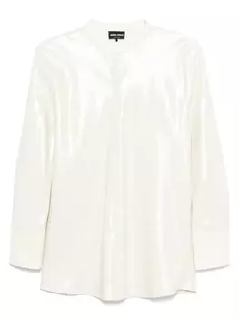 Рубашка с эффектом металлик Giorgio Armani, нейтральный