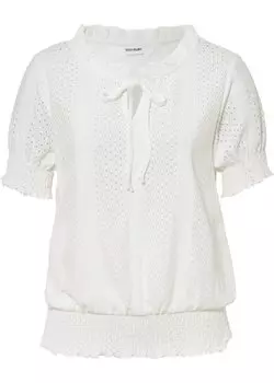 Рубашка с английской вышивкой Bodyflirt, белый