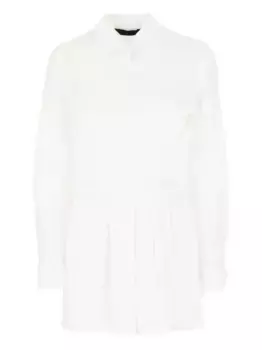 Рубашка с асимметричными складками Juun.J, белый