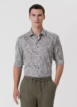 Рубашка с этническим рисунком Etro, зеленый