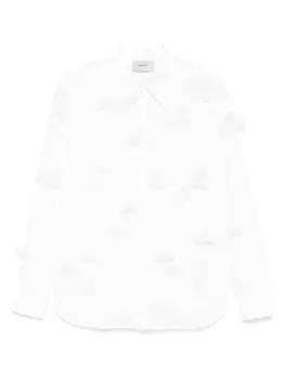 Рубашка с бабочкой Coperni, белый