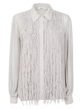 Рубашка с бахромой Avi, серый