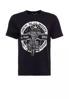 Рубашка с байкерским принтом El Paso KING KEROSIN, черный