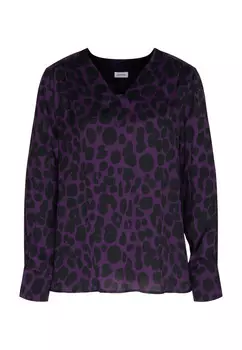 Рубашка с черной розой Seidensticker, фиолетовый