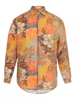 Рубашка с цветочным принтом Amir Slama, нейтральный