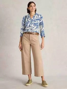 Рубашка с цветочным принтом annie leafy White Stuff, темно-синий/разноцветный