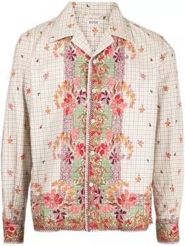 Рубашка с цветочным принтом BODE, мультиколор