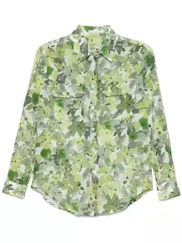 Рубашка с цветочным принтом Cenere GB, зеленый