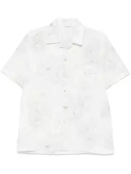 Рубашка с цветочным принтом Eleventy, нейтральный