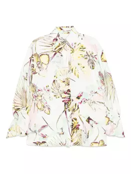 Рубашка с цветочным принтом Genny, белый
