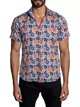 Рубашка с цветочным принтом Jared Lang, белый