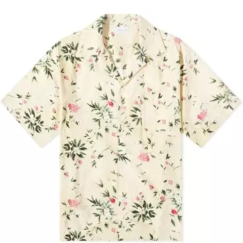 Рубашка с цветочным принтом John Elliott Mizuki Camp, экрю