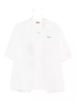 Рубашка с цветочным принтом KENZO, белый