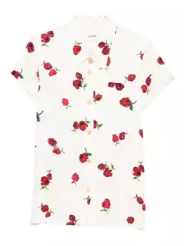 Рубашка с цветочным принтом KHAITE, нейтральный