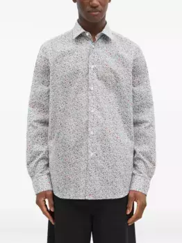 Рубашка с цветочным принтом Paul Smith, синий