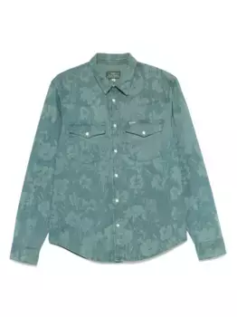 Рубашка с цветочным принтом Paul Smith, зеленый