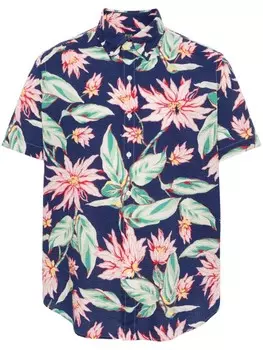 Рубашка с цветочным принтом Polo Ralph Lauren, синий