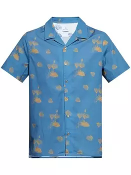 Рубашка с цветочным принтом PS Paul Smith, синий