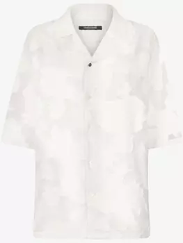 Рубашка с цветочным принтом Roberto Cavalli, белый