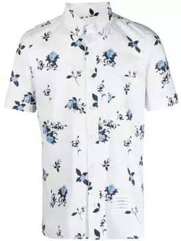 Рубашка с цветочным принтом Thom Browne, белый