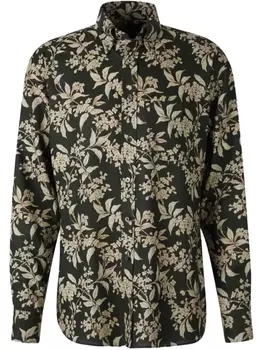 Рубашка с цветочным принтом TOM FORD, черный