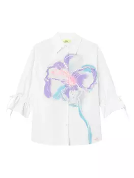Рубашка с цветочным принтом TWINSET