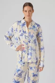Рубашка с цветочным принтом Vero Moda, белый