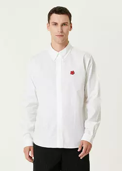 Рубашка с цветочным узором боке Kenzo, белый