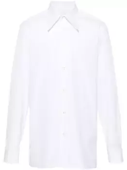 Рубашка с декоративной строчкой MAISON MARGIELA, белый
