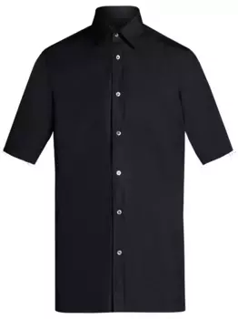 Рубашка с декоративной строчкой MAISON MARGIELA, черный