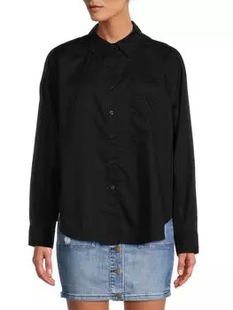 Рубашка с декорированной отделкой Vintage Havana, черный