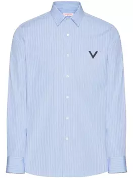 Рубашка с декором V Gold Valentino Garavani, синий