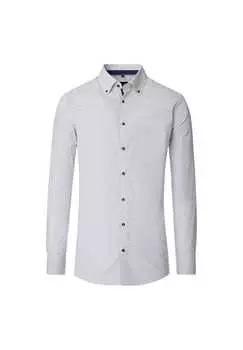 Рубашка с деловым принтом современный крой Venti, серый