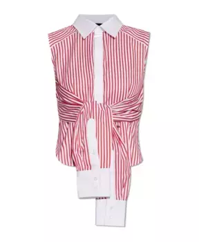 Рубашка с деталями галстука Dsquared2, красный