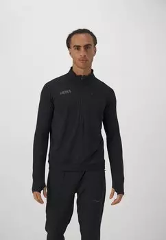 Рубашка с длинным рукавом 1/2 ZIP HOKA, цвет black