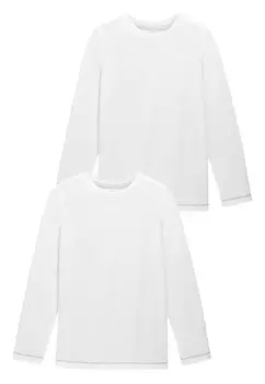 Рубашка с длинным рукавом 2 PACK Next, цвет white