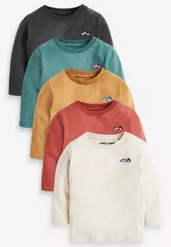 Рубашка с длинным рукавом 5 PACK LONG SLEEVE Next, цвет Mineral
