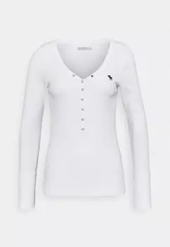 Рубашка с длинным рукавом Abercrombie & Fitch, белый