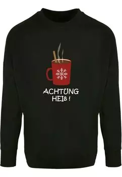 Рубашка с длинным рукавом ACHTUNG HEISS CUT ON SLEEVE Merchcode, цвет black