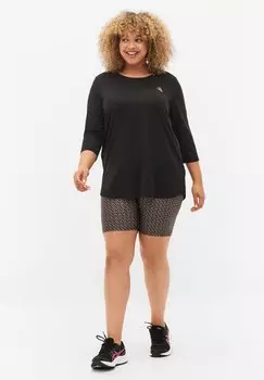 Рубашка с длинным рукавом Active by Zizzi, черный