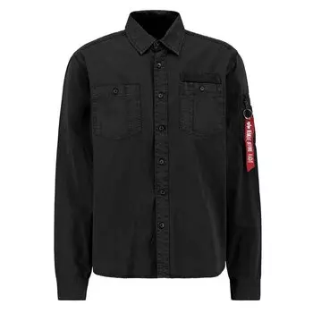 Рубашка с длинным рукавом Alpha Industries Air Force Emb, черный