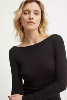 Рубашка с длинным рукавом Answear Lab, черный