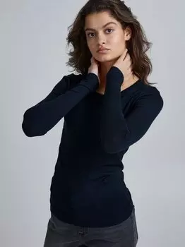 Рубашка с длинным рукавом эрафа Ichi, синий