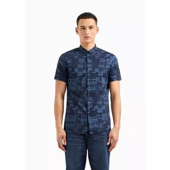 Рубашка с длинным рукавом Armani Exchange 3DZC04_ZNEAZ, синий