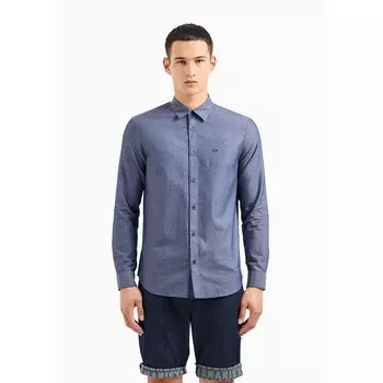 Рубашка с длинным рукавом Armani Exchange 3DZC09_ZN4AZ, синий