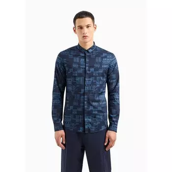Рубашка с длинным рукавом Armani Exchange 3DZC25_ZNEAZ, синий