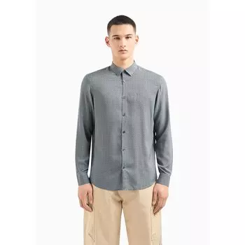 Рубашка с длинным рукавом Armani Exchange 3DZC48_ZNRNZ, серый