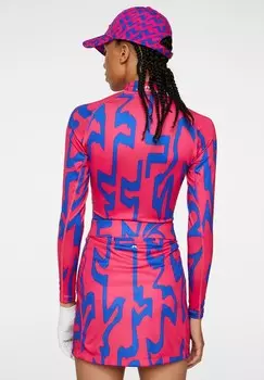 Рубашка с длинным рукавом ASA PRINT SOFT COMPRESSION J.LINDEBERG Sports, розовый